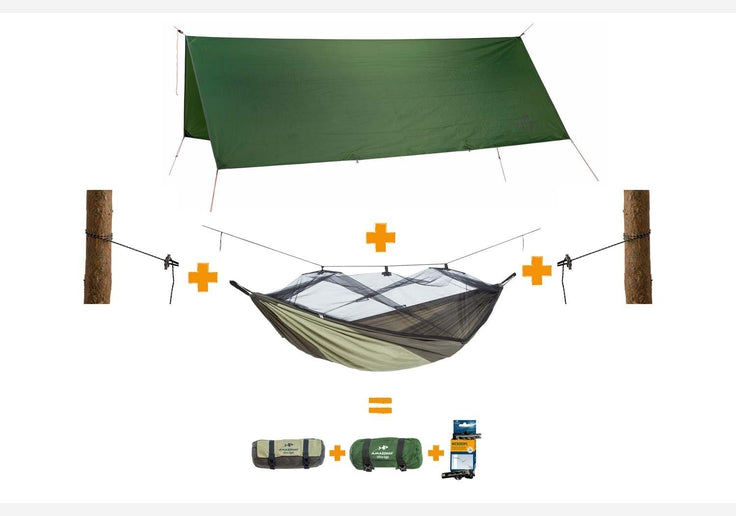 Laden Sie das Bild in Galerie -Viewer, {AMAZONAS - XXL Hängematte komplettes &quot;Traveller Set XXL&quot;-SOTA Outdoor
