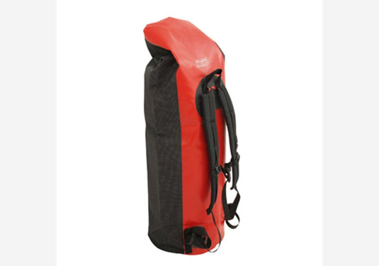 BasicNature Seesack / Wasserdichter Transport-Rucksack 90 L Rot-Schwarz-SOTA Outdoor