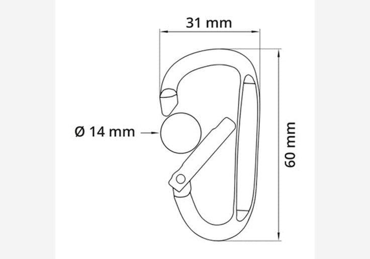 Laden Sie das Bild in Galerie -Viewer, {Origin Outdoors Outdoor-Karabiner 4er-Paket Aluminium-SOTA Outdoor
