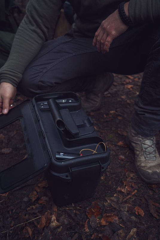 Outdoor-Box Transportbox mit Klapplade und separatem Innenboden